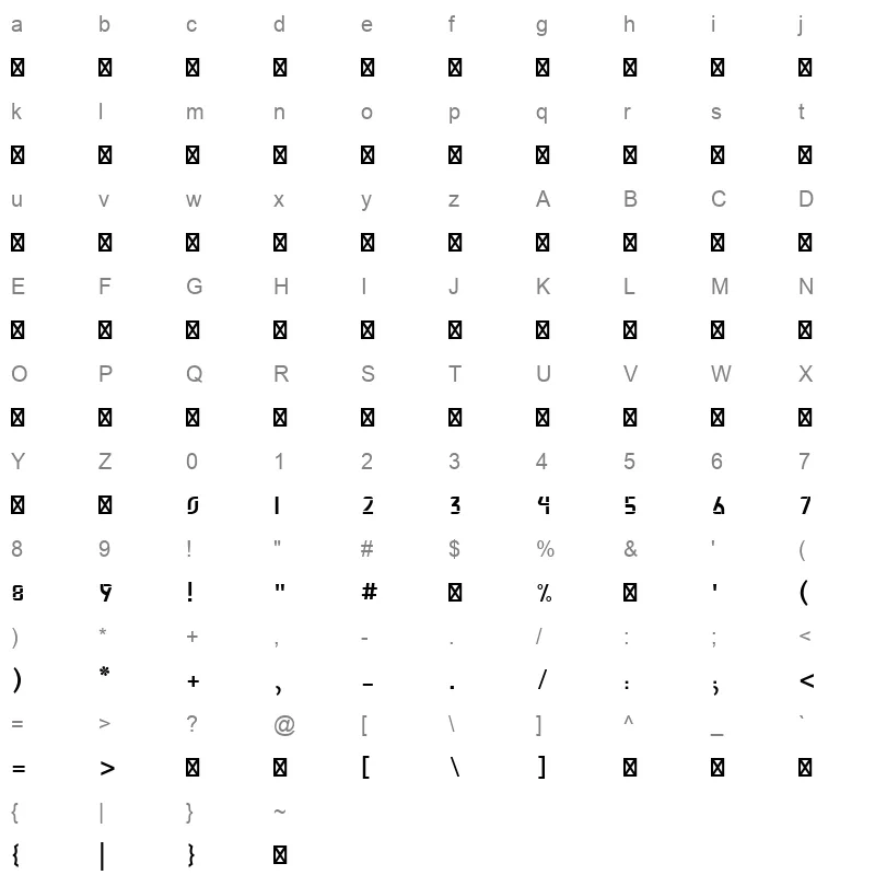 Abdo Salem Light Character Map