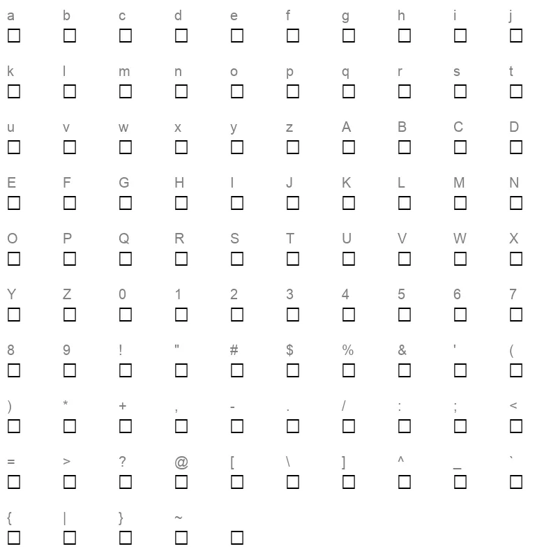 AF Jeddah Normal Traditional WKkBpw8 Character Map