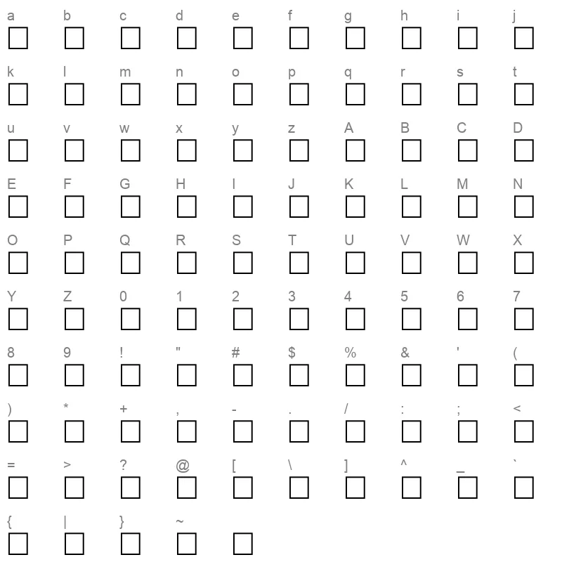 Al Mujahed Free 2 Character Map