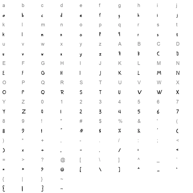 Alnaqaaa R Character Map