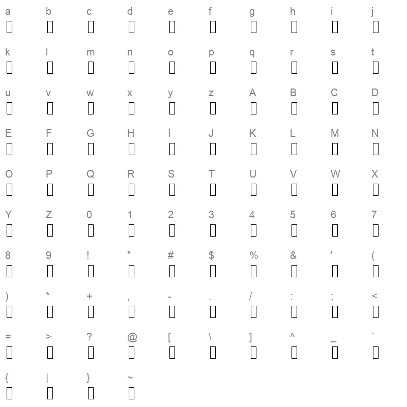 Arbfonts Mathaf Standard Standard Character Map