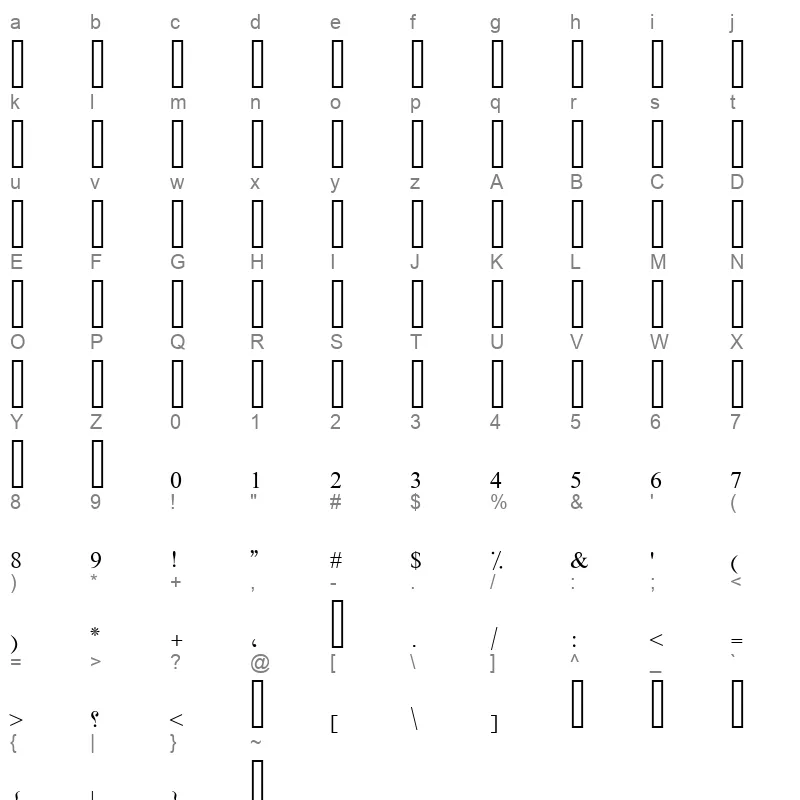 ayman22 ayman22 Character Map