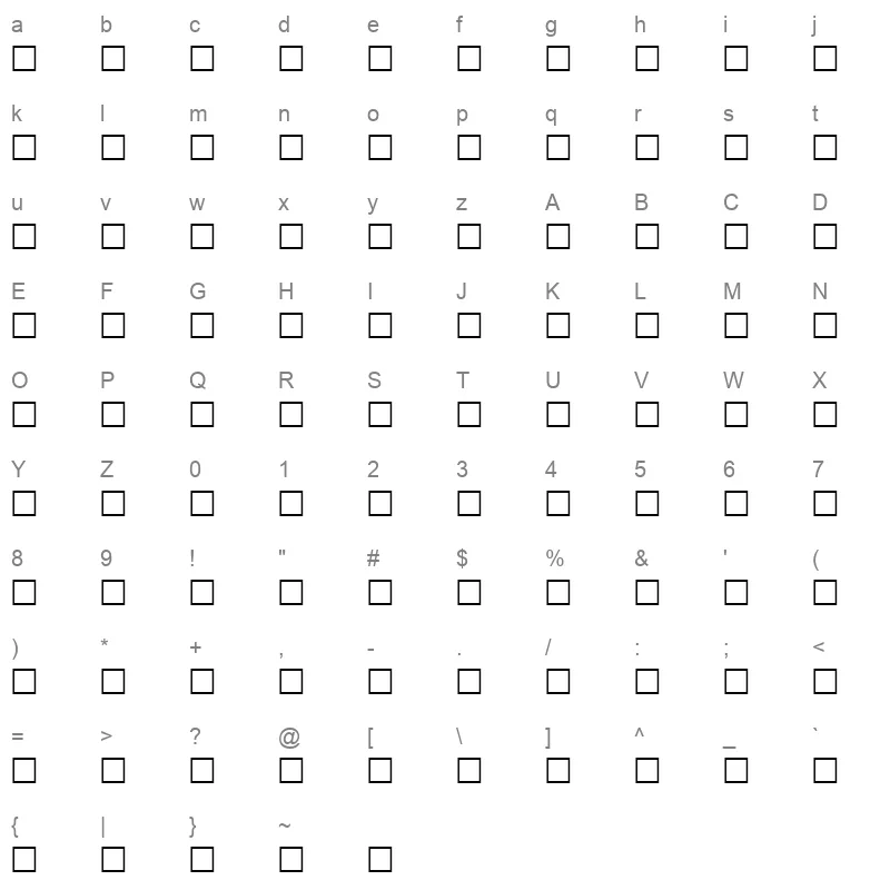 Hesham AlSharq Character Map