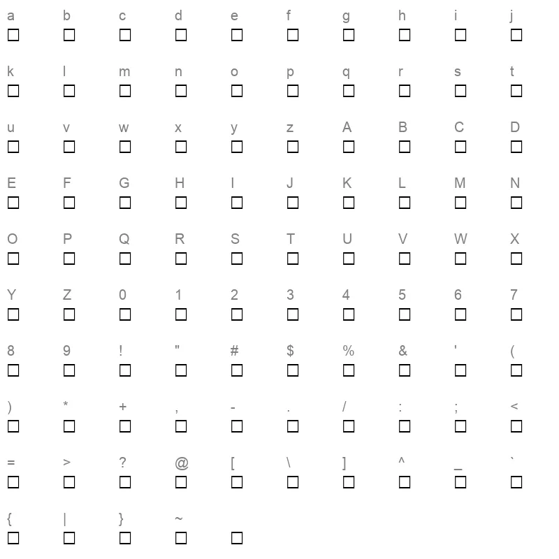 Hesham Free Character Map