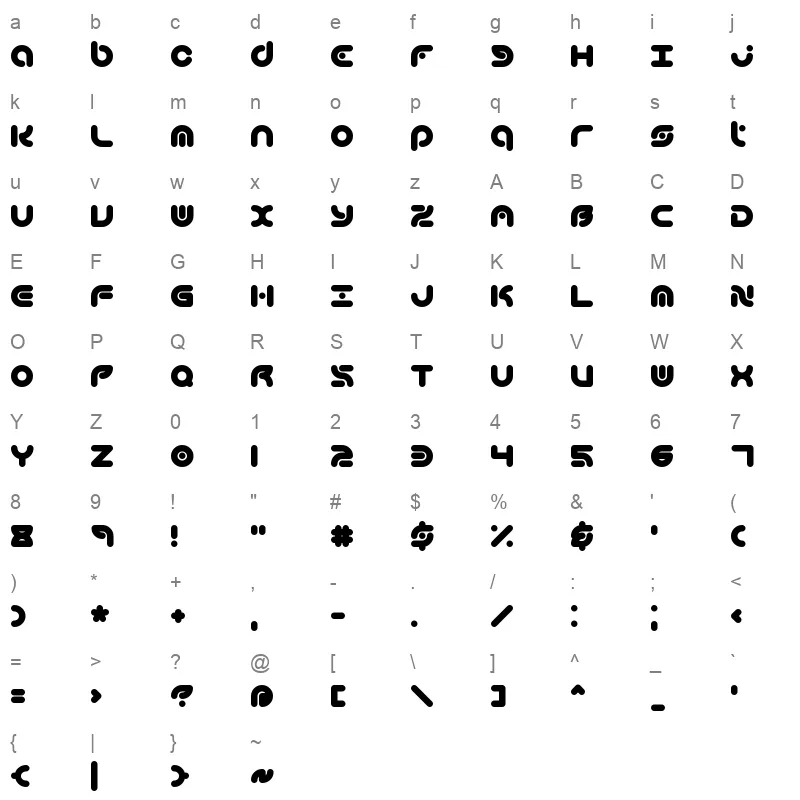 techniqu Character Map
