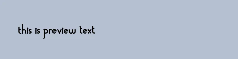 font preview of 101 Spirit Of Doha Black