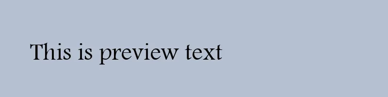 font preview of 102 Susan