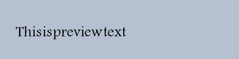 font preview of 119 faisal free