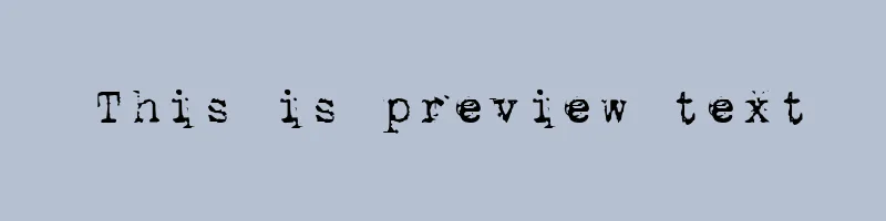 font preview of 1942