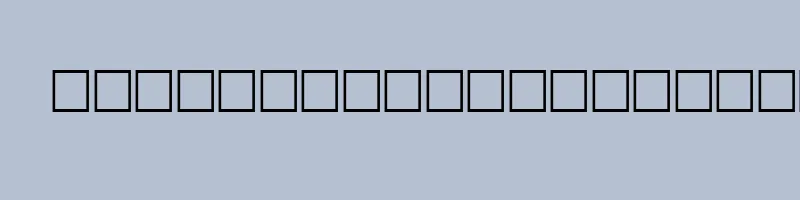 font preview of 2HOR4SUB