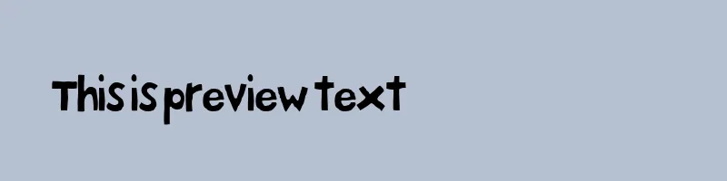 font preview of 81kharabeesh