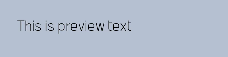 font preview of Abdo Master ExtraLight