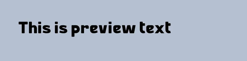font preview of Abdo Master Heavy