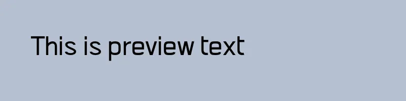 font preview of Abdo Master Regular