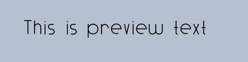 font preview of Adlanta Regular