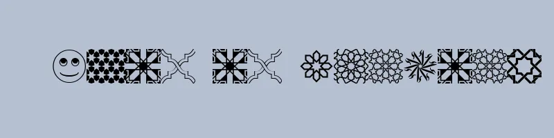 font preview of AGA Arabesque Free Sample Regular