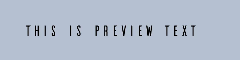 font preview of Ailerons Regular