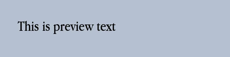 font preview of Apple Garamond Book BT