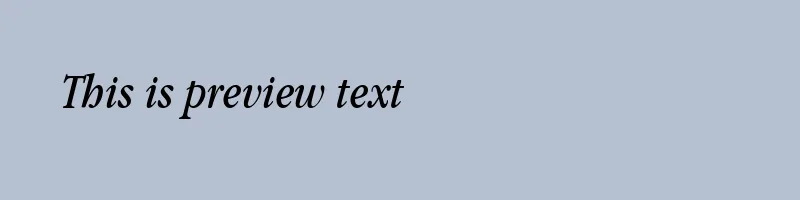font preview of Apple Garamond Book Italic BT