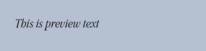 font preview of Apple Garamond Light Italic BT