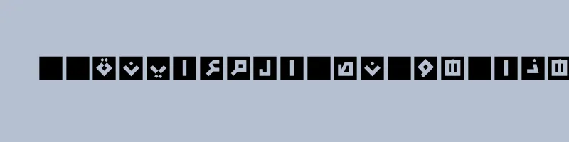 font preview of GE Box Bold
